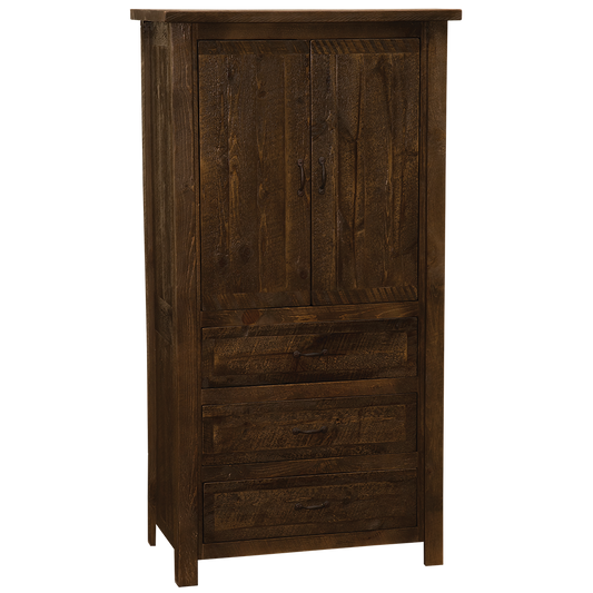 Frontier Three Drawer Armoire