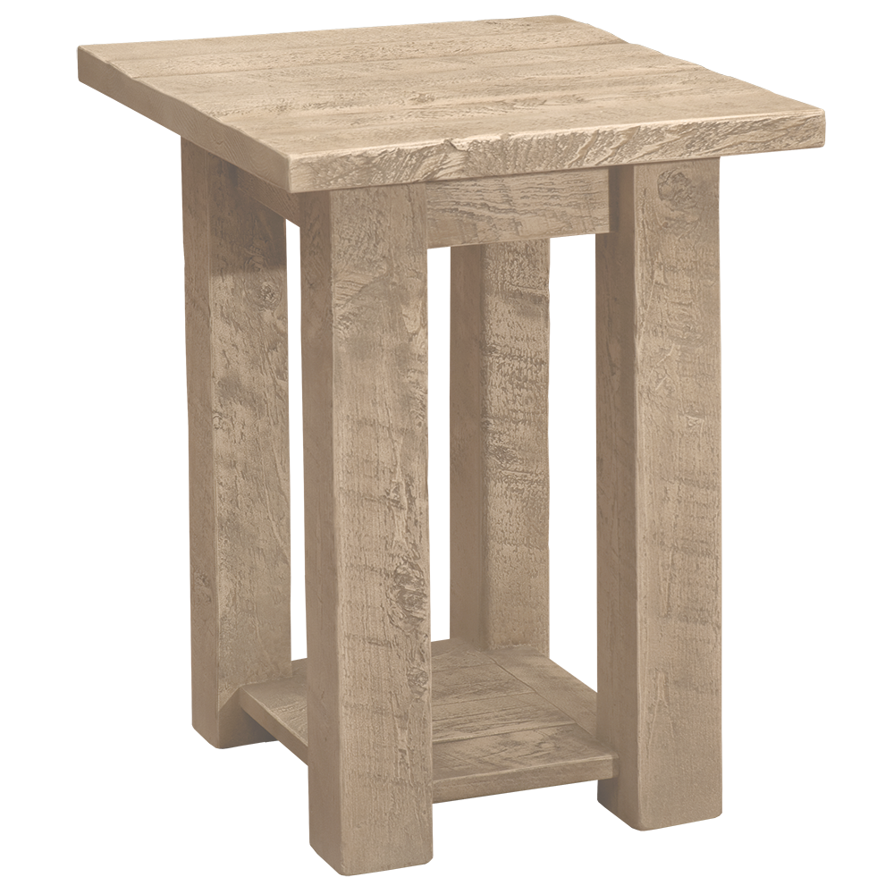 Frontier Open End Table with Shelf