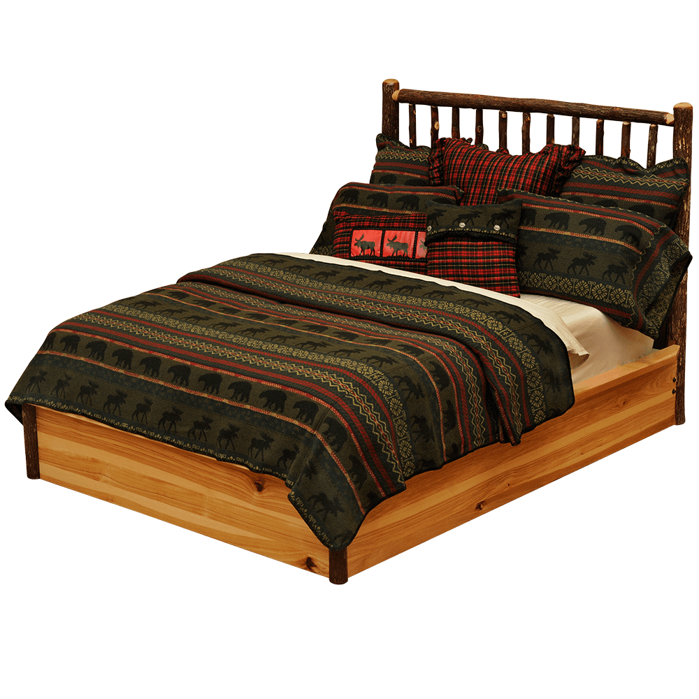 Hickory Traditional  Platform Bed