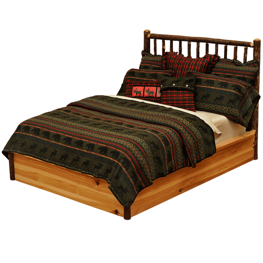 Hickory Traditional  Platform Bed