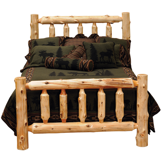 Cedar Traditional Log Bed