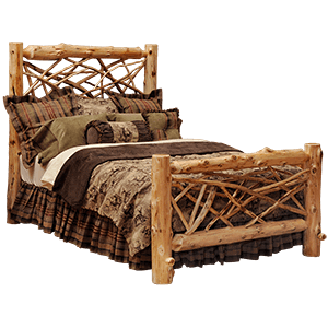 Cedar Twig Log Bed