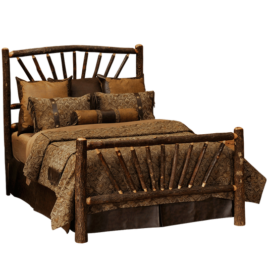 Hickory Sunburst Bed