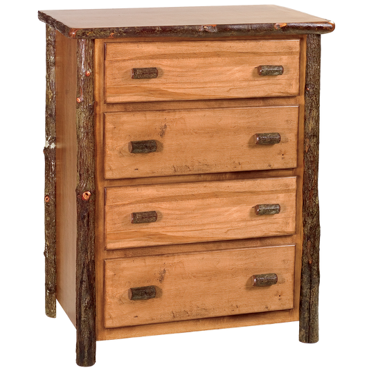 Hickory Four Drawer Chest