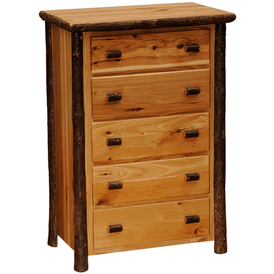 Hickory Five Drawer Chest