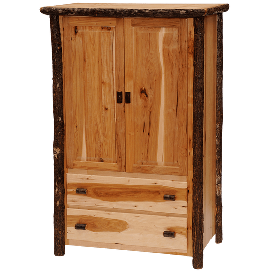 Hickory Two Drawer Wardrobe