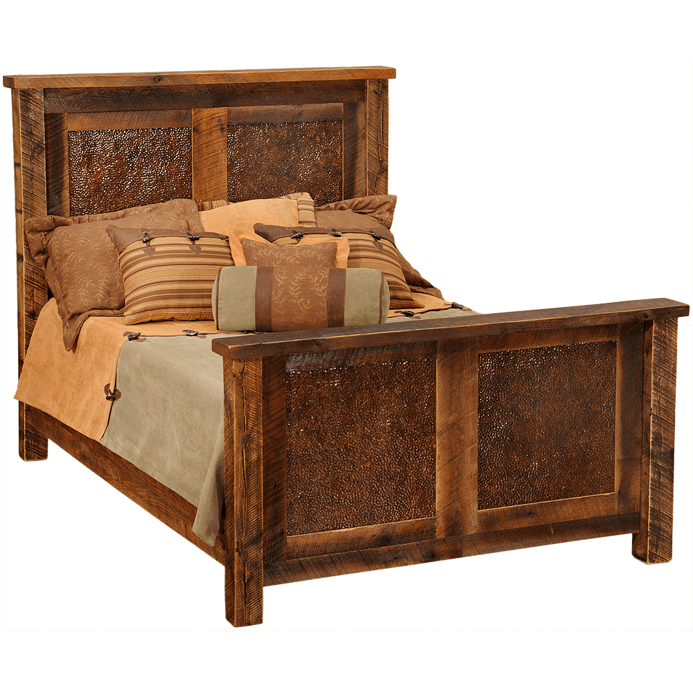 Barnwood Copper Inset Bed