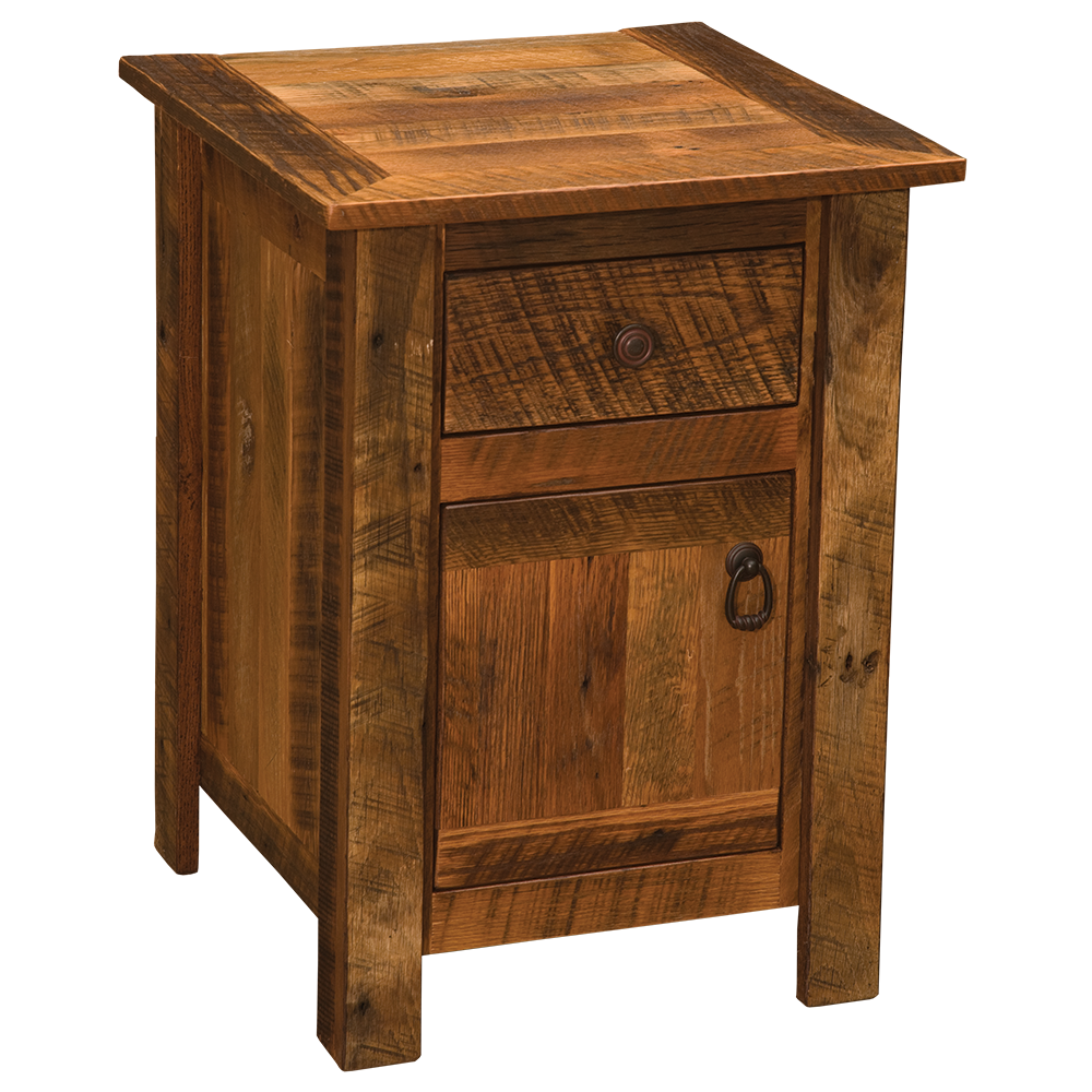 Barnwood Enclosed Nightstand