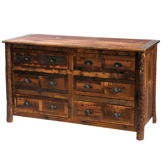 Barnwood Six Drawer Dresser
