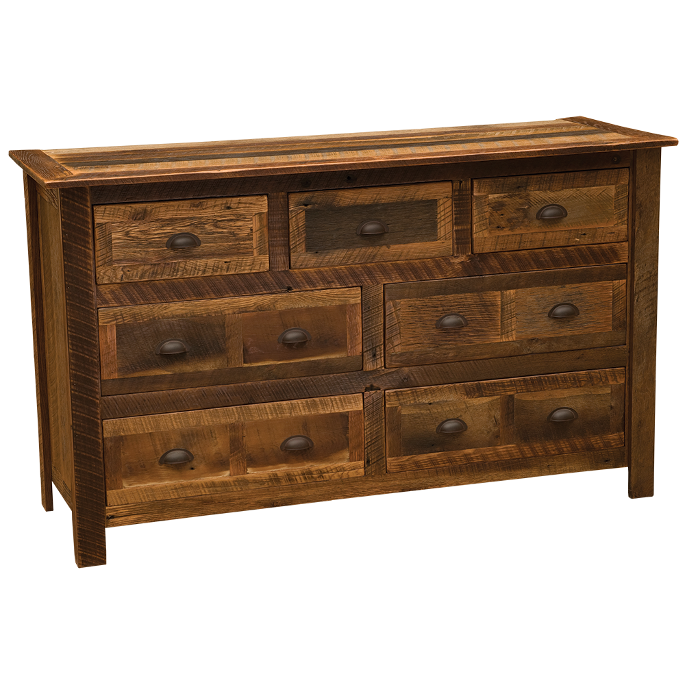 Barnwood Seven Drawer Dresser