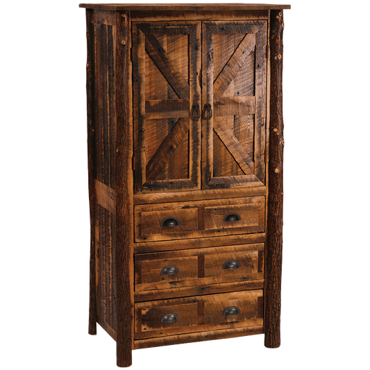 Barnwood Three Drawer Armoire