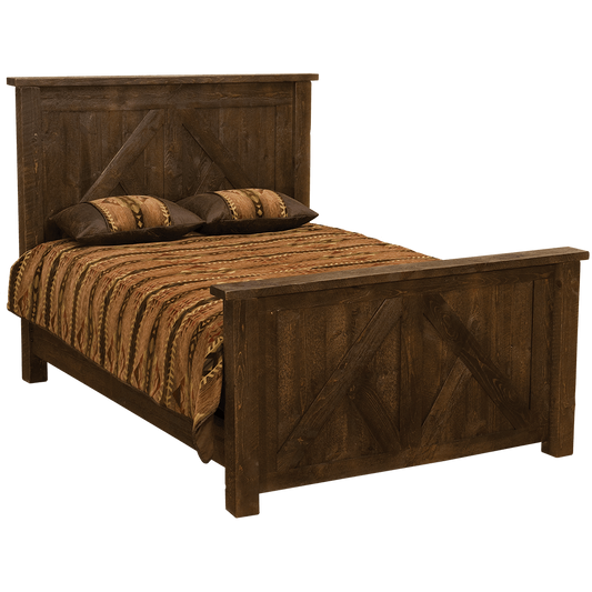 Frontier Timber Frame Bed - w/Low Profile Footboard