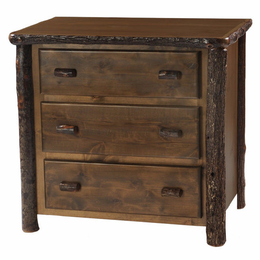 Hickory Three Drawer Chest