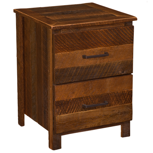 Barnwood Uptown Two Drawer Nightstand