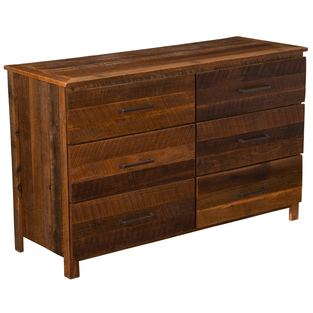 Barnwood Uptown Six Drawer Dresser