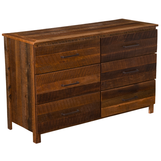 Barnwood Uptown Six Drawer Dresser