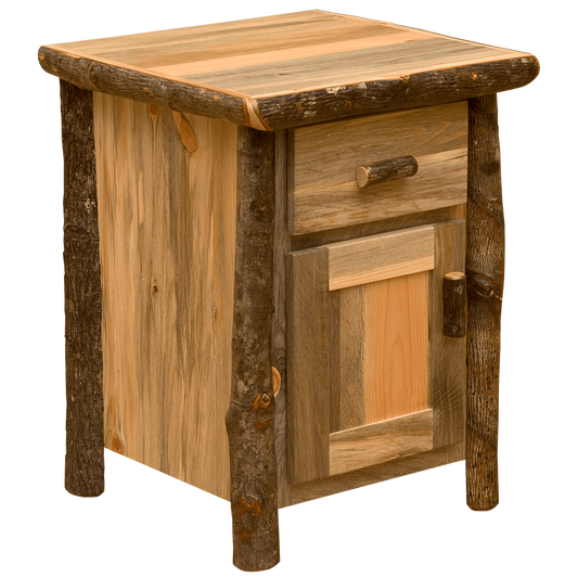 Blue Stain Pine Glacier Enclosed Nightstand