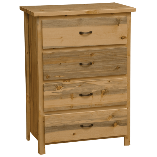 Blue Stain Pine Four Drawer Chest