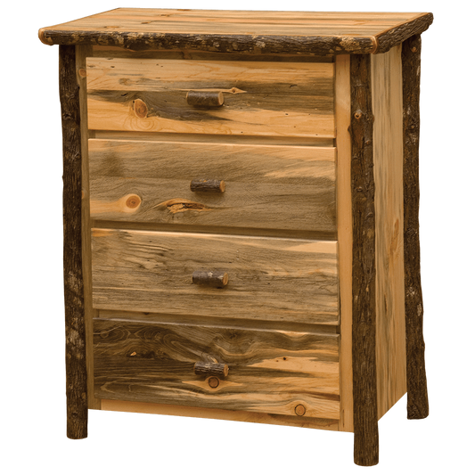 Blue Stain Pine Glacier Four Drawer Chest