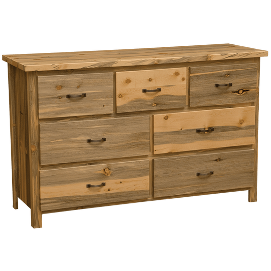 Blue Stain Pine Seven Drawer Dresser