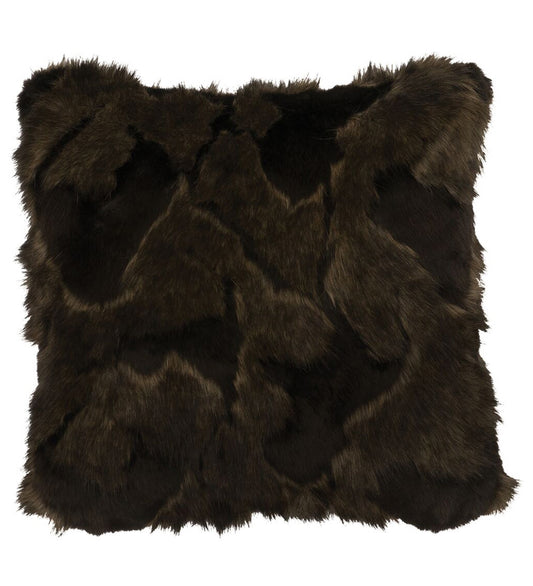 Onyx Marbled Fox Fur- Pillow